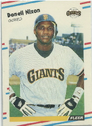 1988 Fleer Update Baseball Cards       129     Donell Nixon